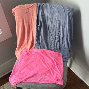 Nike and Under Armour Athletic Tops
